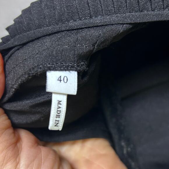 Sandro dress US 8 EU 40 Coreen Embellished black pleated work cocktail‎ modern - Picture 10 of 13